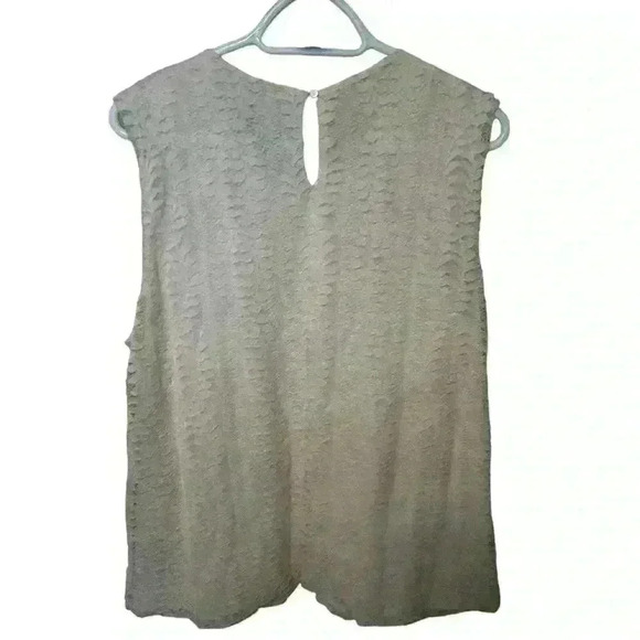 LIZ CLAIBORNE CAREER GATHERED LACE BALLOON HEM BLOUSE WOMEN'S SIZE XXL - Picture 2 of 4